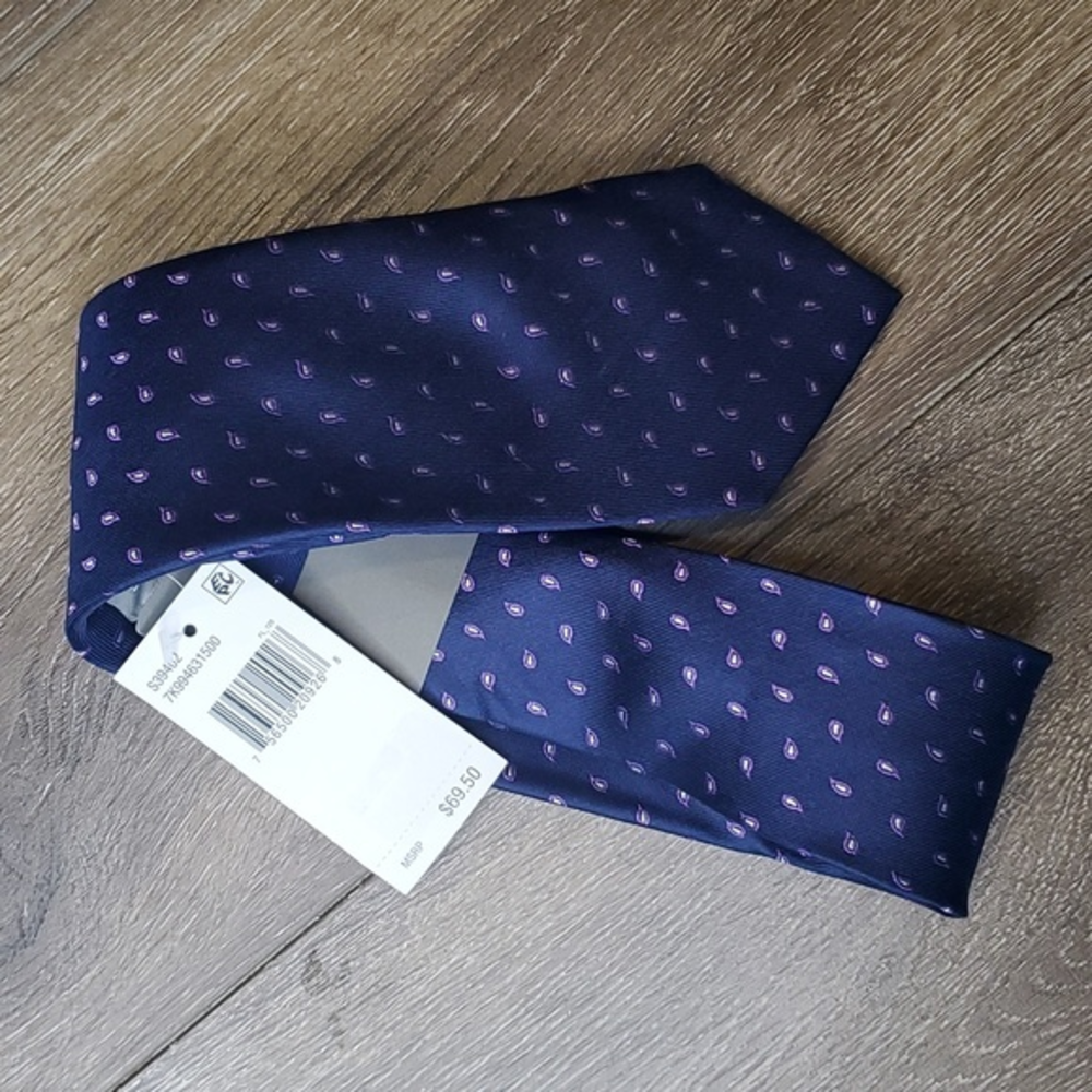 Michael Kors Purple Paisley Tie